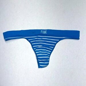 Pink Victoria Secret / Blue and white striped thong / Size:XS